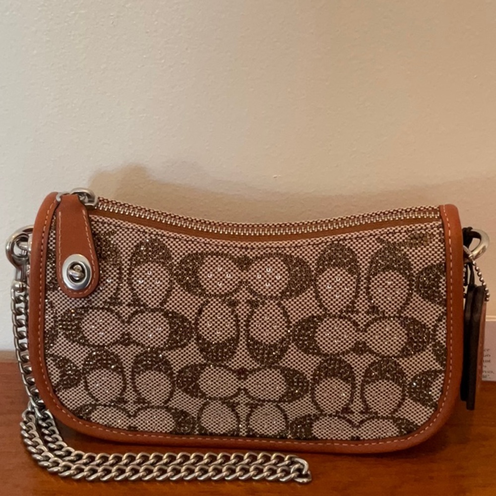 Coach Jacquard Swinger 20 Crystal Bag - Picture 2 of 11